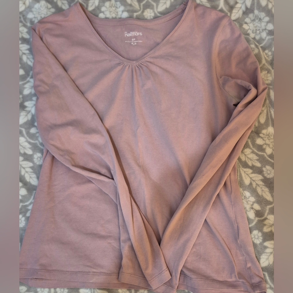 Pastel Pink Long Sleeve Top